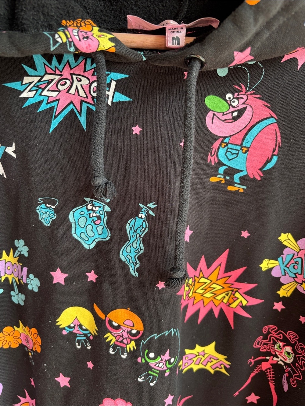 Dolls Kill x The Powerpuff Girls Villains Oversized Hoodie Black Medium - Picture 5 of 9